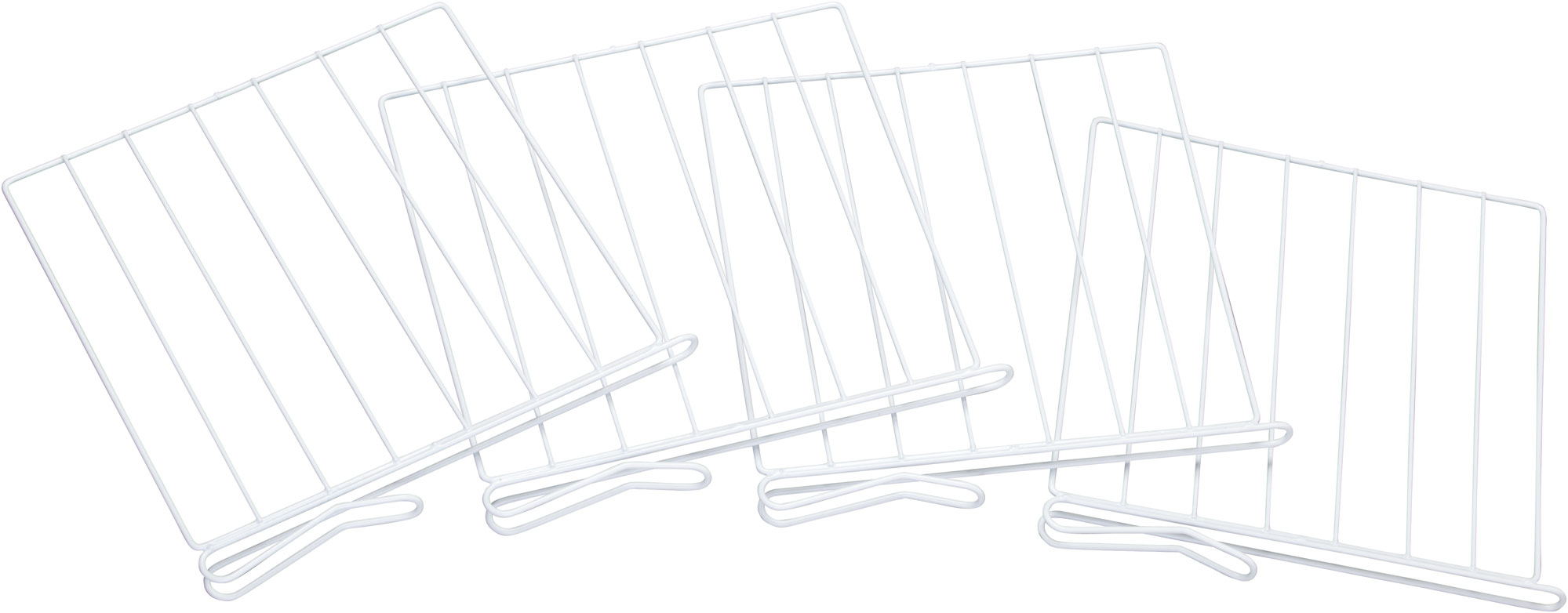 Shelf Divider for Wood Shelves Set of 4