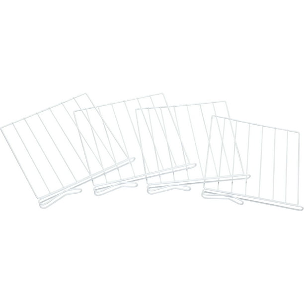 Shelf Divider for Wood Shelves Set of 4