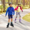 thumbnail image 6 of SubSun Kids Boys Inline Skates Adjustable Blades Skate Light up Wheels Teal Size L, 6 of 6