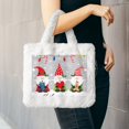 thumbnail image 6 of Yiaed Merry Christmas Gnome1 Print Fluffy Shoulder Bag Plush Bags Women Ladies Tote Bag Fluffy White Furry Purse Handbag for Autumn and Winter, 6 of 7