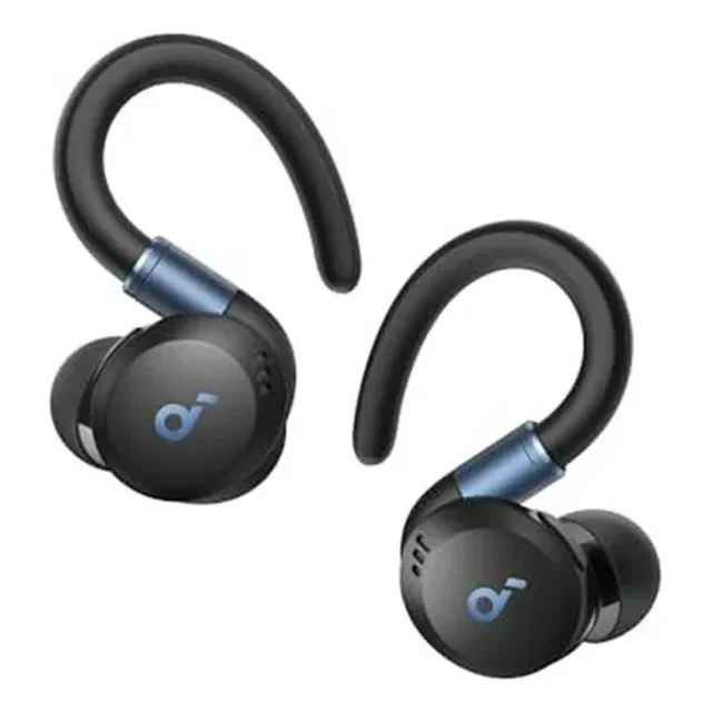 Soundcore by Anker Sport X20 Audifonos Inalambricos Deportivos con Ganchos Ajustables, Cancelación de Ruido, Bajos Potentes, IP68 Resistente al Agua y Sudor, 48H de Reproducción, Ideales para Gimnasio