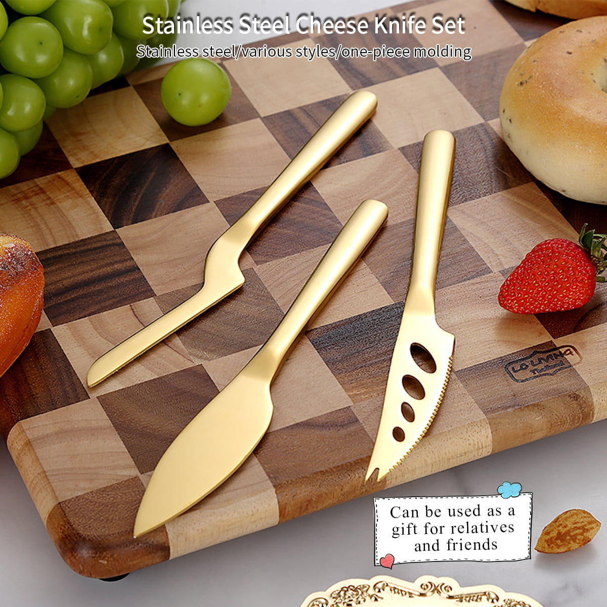 Ravinia Travel Cheese Knife Set and Case