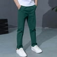 thumbnail image 2 of Fancifize Boys Summer Casual Long Pants Loose Fit High Waist Straight Leg Pants Preppy Look Trousers 3-14 Years, 2 of 6