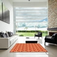 thumbnail image 7 of Ahgly Company Machine Washable Indoor Round Transitional Neon Red Area Rugs, 6' Round, 7 of 7