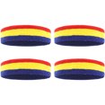 thumbnail image 1 of 4 piezas de diadema protectora elástica deportiva, diadema tejida, material de toalla, diadema de yoga, transpirable y absorbente del sudor., 1 of 5