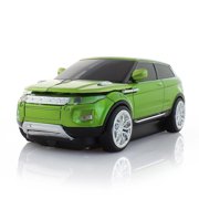 Dpisuuk Car Wireless Mouse Cool Car Mouse Mini Computer Mouse 2.4G Optical Mouse Cordless Mice Ergonomic Mouse for Laptop Desktop Computer, Green