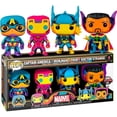 thumbnail image 1 of POP! Blacklight : Marvel Lot de 4 Captain America / Iron Man / Thor / Doctor Strange, 1 of 3