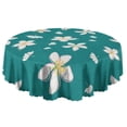 thumbnail image 5 of Round Tablecloth Table Style Cover 60 Inch Polyester Waterproof Stain Wrinkle Free flower Design, 5 of 5