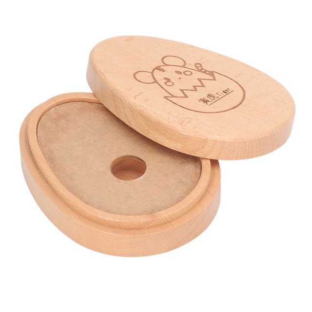 Caja para dientes de bebé ANGGREK Contenedor de dientes seguro portátil de Madera de bambú