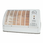 Optimus H2210 Portable Fan Forced Radiant Heater with Thermostat - White