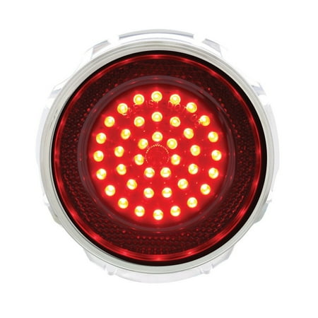 1965 Tail Light - 1965 Chevy Impala LED Tail Light w/ SS Trim - Clear Lens