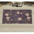 thumbnail image 1 of Floral Decorative Rug, Dutch Tulip Ottoman Flowers with Leaves Natural Ornaments of the World with Dots, Quality Carpet for Bedroom Dorm and Living Room, 6 Sizes, Eggplant, by Ambesonne, 1 of 1