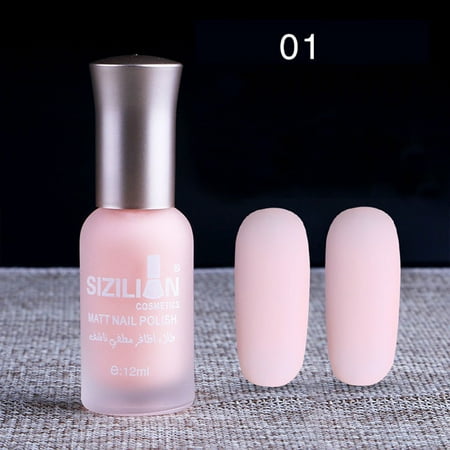 - 12ml Matte Dull Nail Polish Fast Dry Long Lasting Nail Art Matte Nail Polish Gel