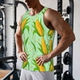thumbnail image 5 of Pofeuu Corn 7 Print Men's Workout Tank Tops Sleeveless Muscle Gym Shirt Quick Dry-3X-Large, 5 of 7