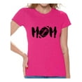thumbnail image 1 of Awkward Styles Women's M-O-M Football Mom Graphic T-shirt Tops Black Sports Mother's Day Gift, 1 of 4