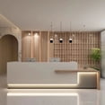 thumbnail image 3 of Pulpit Front Reception Desks Podium Restaurant Tables Pulpitos Standing Office Shop Counter Bar Register Bureau Shop Furniture My Lux Decor Round, 3 of 14