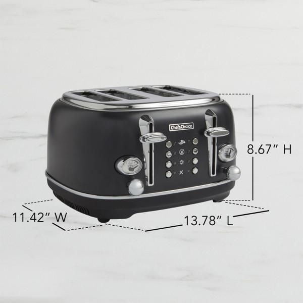 Chef’s Choice Gourmezza 4-Slice Toaster, Matte Black