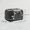 thumbnail image 4 of Chef’s Choice Gourmezza 4-Slice Toaster, Matte Black, 4 of 8