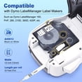 thumbnail image 2 of Cinta de etiquetas compatible con Dymo D1 45013 para LabelManager, paquete de 6, 2 of 8