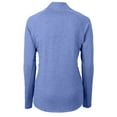 thumbnail image 3 of Women's Cutter & Buck  Heather Blue Pepperdine Waves Adapt Eco Knit Heather Recycled Full-Zip Jacket, 3 of 3