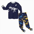 thumbnail image 5 of CAUYDY Toddler Boys Outfits Child Sleepers 2T 3T 4T 5T Cute Long Sleeved Top and Pants 2PCS Set Baby Clothing Little Kid Pajamas for Boy Fall Winter Sizes 4-5 Years,Navy, 5 of 5