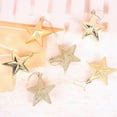thumbnail image 1 of CSCHome Christmas Ornaments with Christmas Star Decorative Hanging 6 PCS Christmas Tree Ornaments for Home Party(Gold), 1 of 4