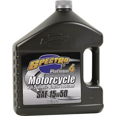 Spectro Platinum Motorcycle Oil Full Synthetic 4T 15W50 4 Lt U.SP4155