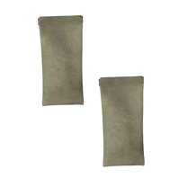 Leather Eyeglasses Cases, PU Soft Sunglasses Pouch, Squeeze Top Portable Eyeglass Glasses Cases for Men Women, Soft Leather Glasses Case, 2 Pcs, 6.88x3.14"