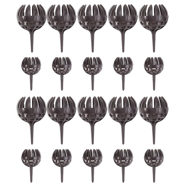 MasteelfCA 20pcs Plants Grow Organic Fertilizer Baskets Bonsai Fertilizer Container (Black)