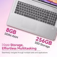 thumbnail image 3 of HP 2026 Flageship 15 Business Laptop - 15.6" FHD IPS Display, Intel 8-Core i3-N305, 8 GB RAM|256 GB SSD, Fingerprint Reader, Wi-Fi 6, Windows 11 Pro, Silver, 3 of 8