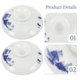 thumbnail image 3 of GOOHOCHY Vintage Style Ceramic Teacup Lid Replacement Kung Fu Teacup Lid Porcelain Chinese Teacup Lid Tea Bowl Lid Reusable Cup Lid, 3 of 8