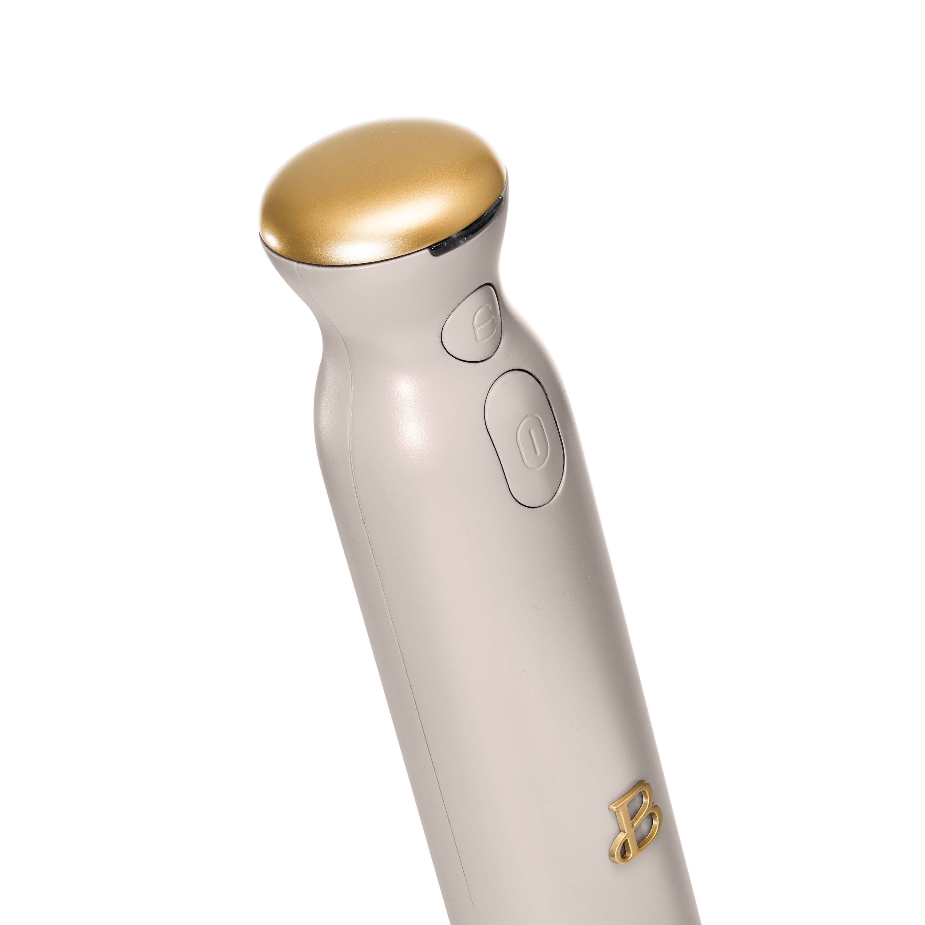 Beautiful Cordless Immersion Blender with Chopper, Whisk & Measuring Cup, Porcini Taupe by Drew Barrymore