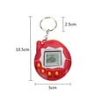 thumbnail image 3 of Pet Game Virtual Egg - Handheld Digital Pet Device with Keychain, Retro Black & White Pocket Virtual Nurturing Game Console, 3 of 4