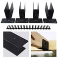 thumbnail image 2 of Feimier 4pcs 2x4 Pergola Side Top Mount Bracket Upper Joint Timer Lumber Kit for Gazebo, 2 of 11