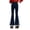 Z-01Blue, variant on Ruyang Teen Girls Bell Bottom Ripped Jeans Retro High Waist Flare Denim Pants Kids Fall Fashion Straight Long Trousers Pockets