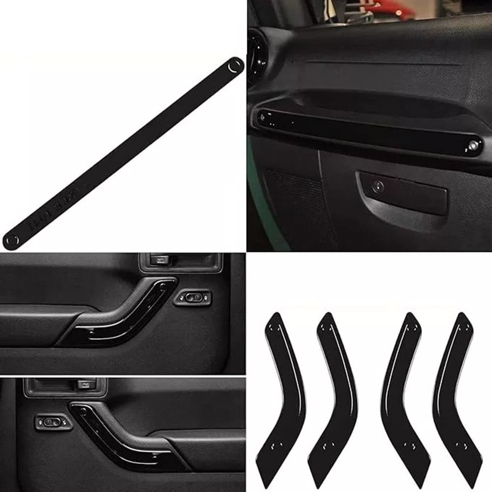 Zriyin 18pcs Car Interior Decor Trim Kits for Jeep for Wrangler JK 11-17, Black