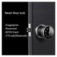 thumbnail image 4 of Door Lock, Rent Hotel Lock Bridge Biometric Fingerprint Lock Remote Lock Unlock Key Knob Lock Smart Lock Door ,Easy to Install, 4 of 7