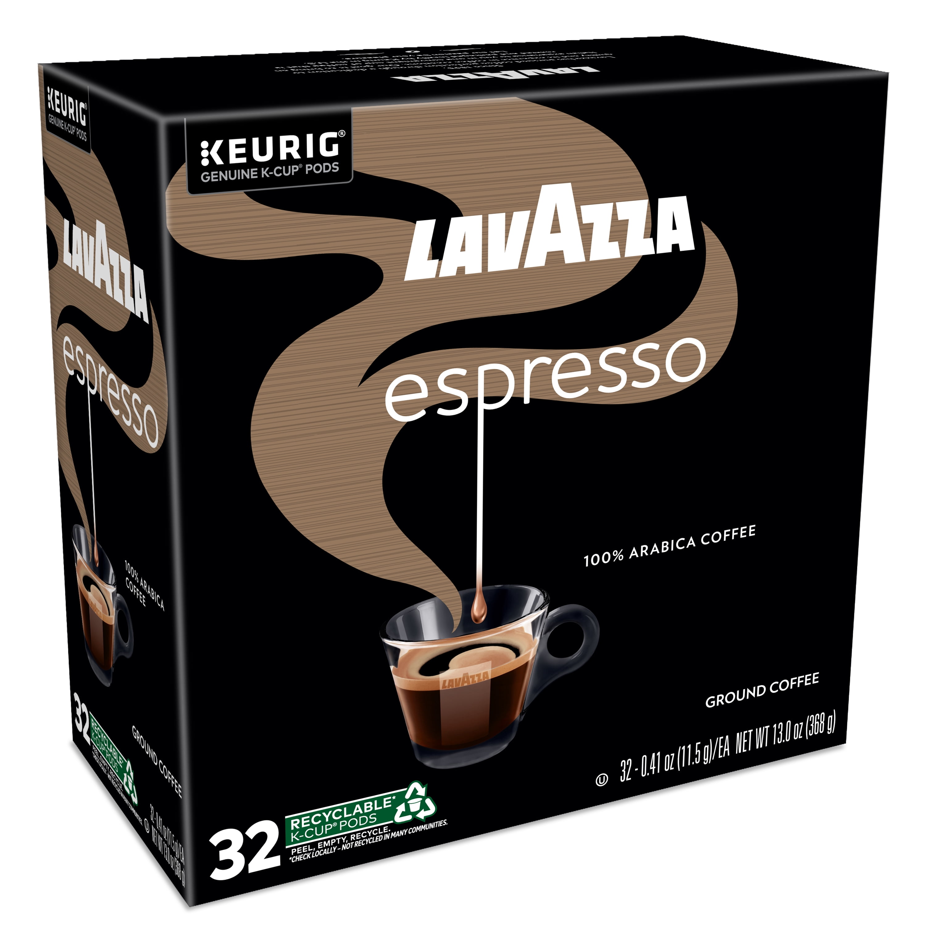 Lavazza Espresso Keurig K-Cup® Pods, Medium Roast, 100% Arabica (32 Pods)