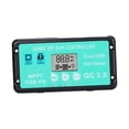 thumbnail image 3 of Controlador de carga PWM USB Baoblaze con pantalla LCD 100A 60A 30A regulador automático para actividades al aire libre, 3 of 8