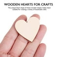 thumbnail image 4 of 50 Pcs Wood Hearts For Crafts Unfinished Cutout Shape Wooden Crafts Wooden Heart Ornaments For Diy/ 5cm50 log love DIY decorative wood pieces laser cut peach heart graffiti patches, 4 of 5