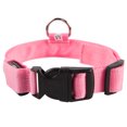 thumbnail image 1 of Rechargeable and Waterproof Dog Light Up Collar, LED Safety Dog Collar with Adjustable Belt for (Pink, M), 1 of 5