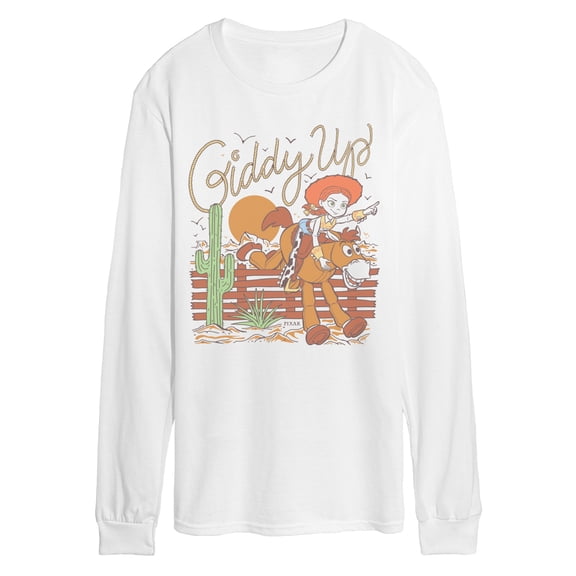 Disney - Jessie Bullseye Giddy Up - Men's Long Sleeve Graphic T-Shirt