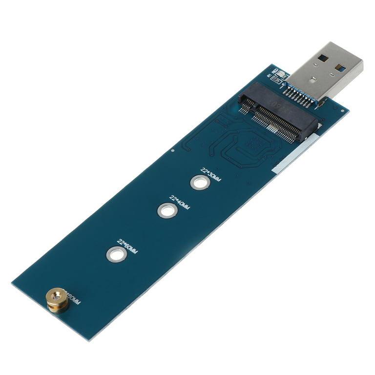 Modtagelig for redde miljø Techinal M.2 to USB Adapter B Key M.2 SSD Adapter USB 3.0 to 2280 M2 NGFF  SSD Drive Adapter Converter SSD Reader Card - Walmart.com
