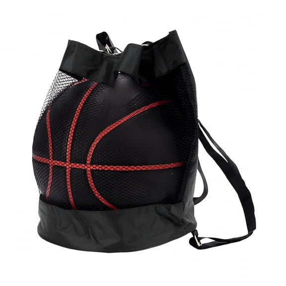 GASTROPOD Basketball Backpack Half Net Drawstring Mouth Storage Ball Portable Adjustable Straps Backpack for Sports