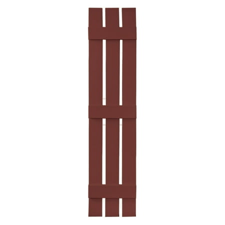 Builders Edge 12W in. Open Board-N-Batten Wood Grain Vinyl (Best Wood For Shutters)