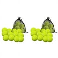 thumbnail image 1 of Lot de 24 Balles de Tennis avec Sac de Rangement - Balles de Tennis à Paroi Épaisse de Qualité Fine - Parfaites pour le Tennis et le Cricket,24 x Balles de Tennis 2 x Sac de Rangement,Vert, 1 of 8