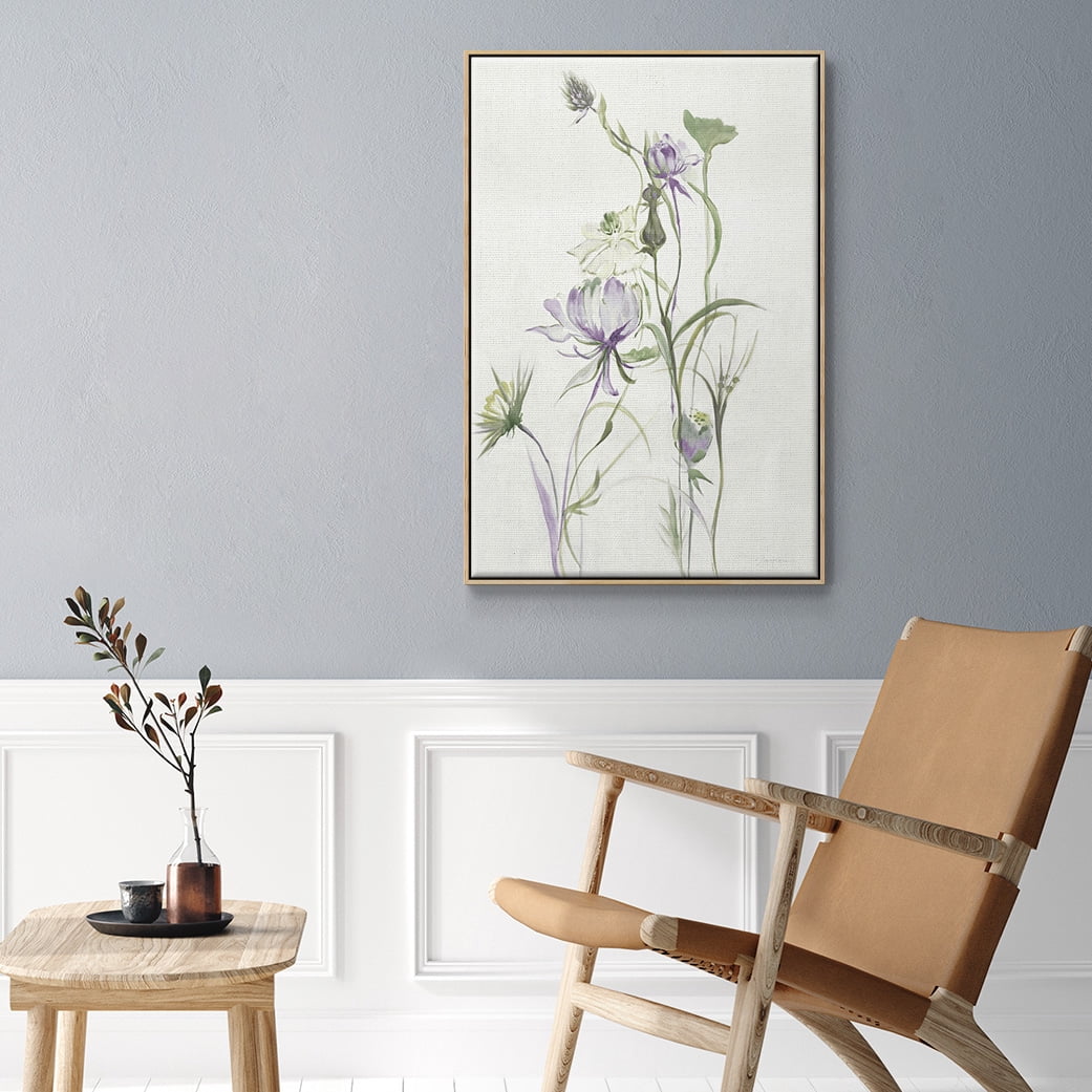Late Summer Wildflowers II V30 Framed Premium Gallery Wrapped Canvas - Ready to Hang