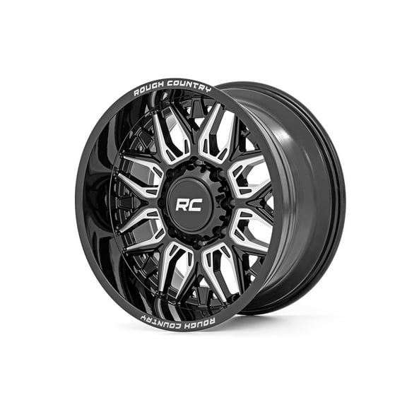 Rough Country 86 Series One-Piece 20x10 6x5.5 Gloss Black Wheel - 86201012 Fits select: 1999-2022 CHEVROLET SILVERADO, 2019-2022 RAM 1500
