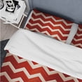 thumbnail image 4 of Designart "Passionate Fiery Red Chevron" Chevron Bedding Covert Set - glam Bed Set With 2 Shams, 4 of 5
