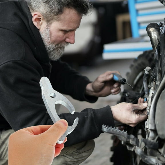 GARVALON 1Set Motorcycle Tire Changer Tool for DIY Mechanics and Enthusiasts 12.50X5.00X0.90CM